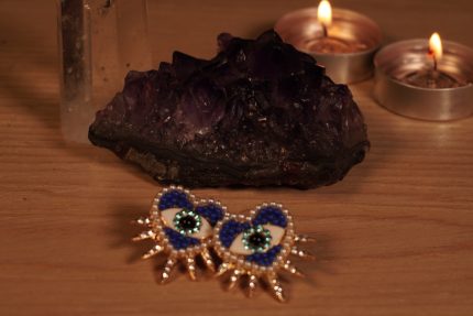 Aretes Ojo Zafiro